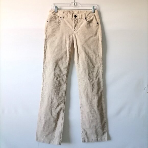 J. Crew Womens Tan Beige Low Rise Five Pocket Design Bootcut Jeans Size 28R - Picture 1 of 7